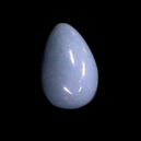 Angelite on a Black Background