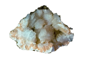 Epistilbite on a white background