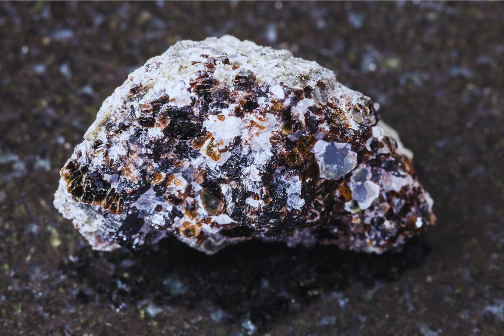 Phlogopite on dark background x no credit needed