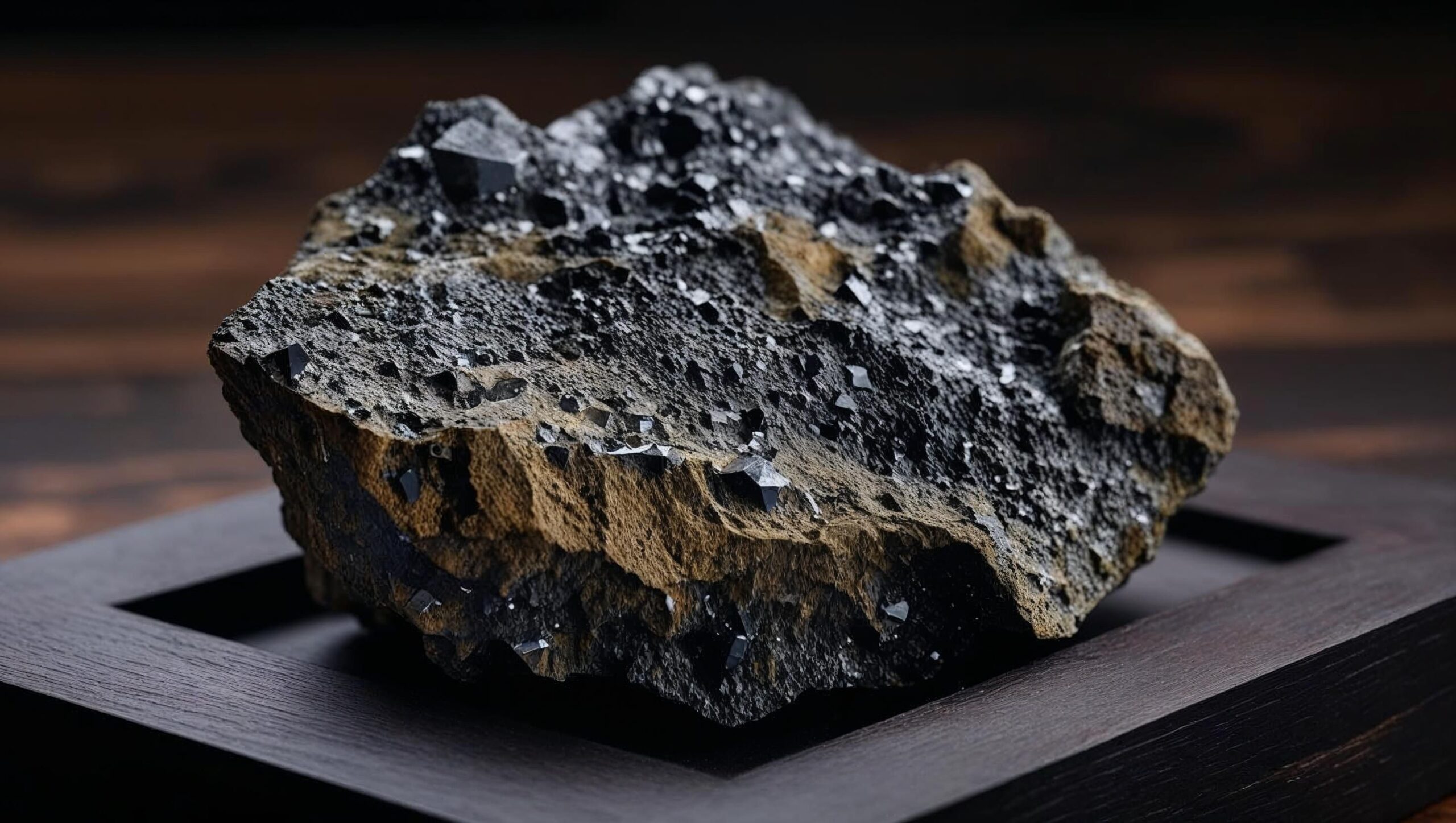 dussertite on dark background