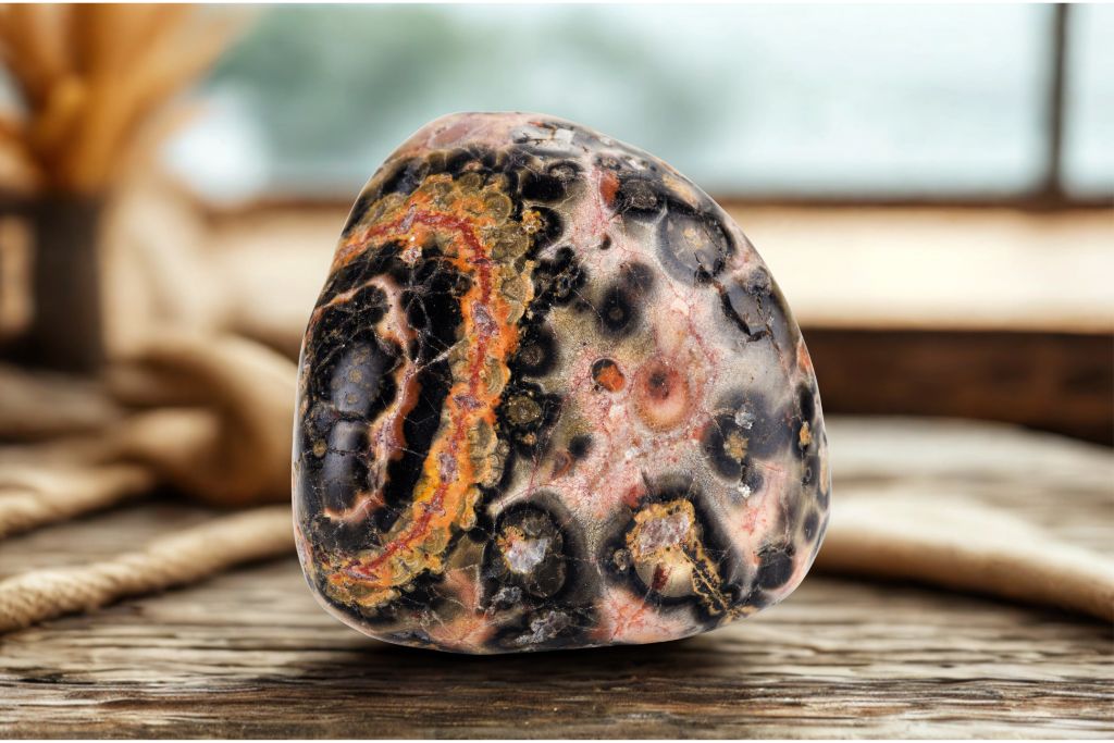 leopard jasper on lifestyle background